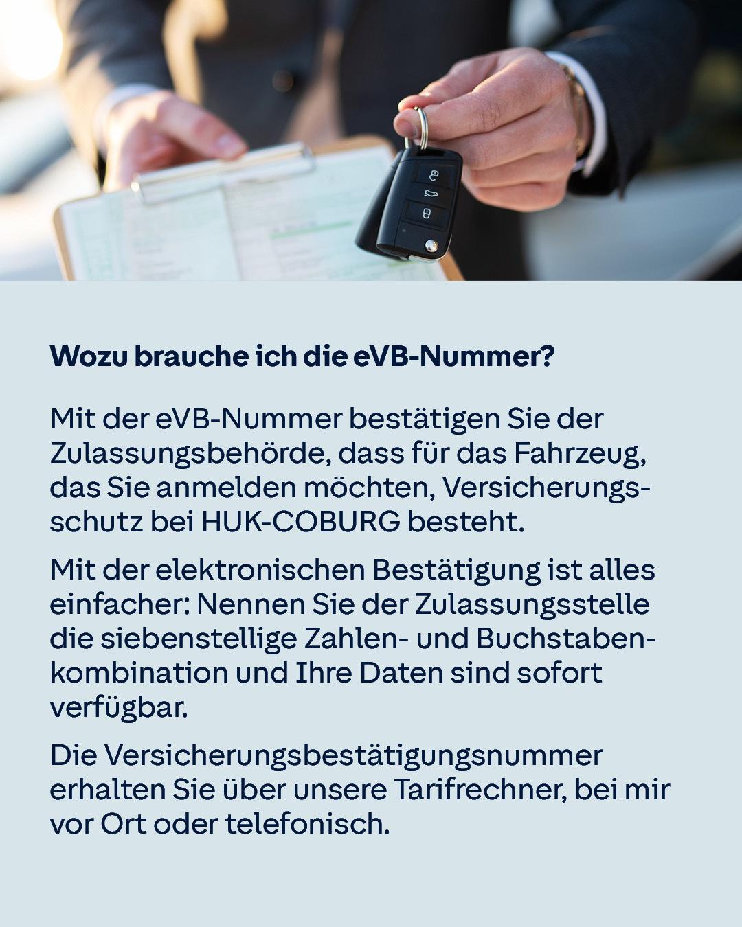 Huk Coburg Evb Nummer