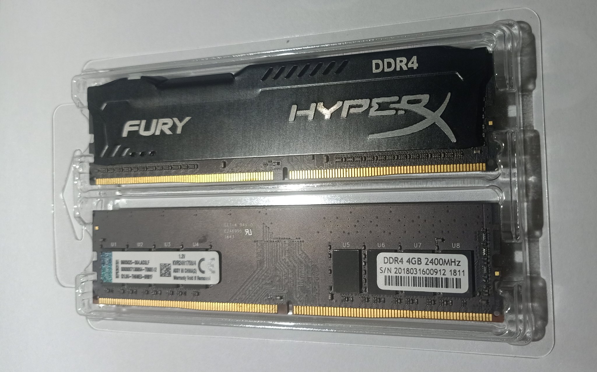 2x4GB DDR4-2400 RAM Kit (8 GB Dual-Channel) Kingston & HyperX (with ...