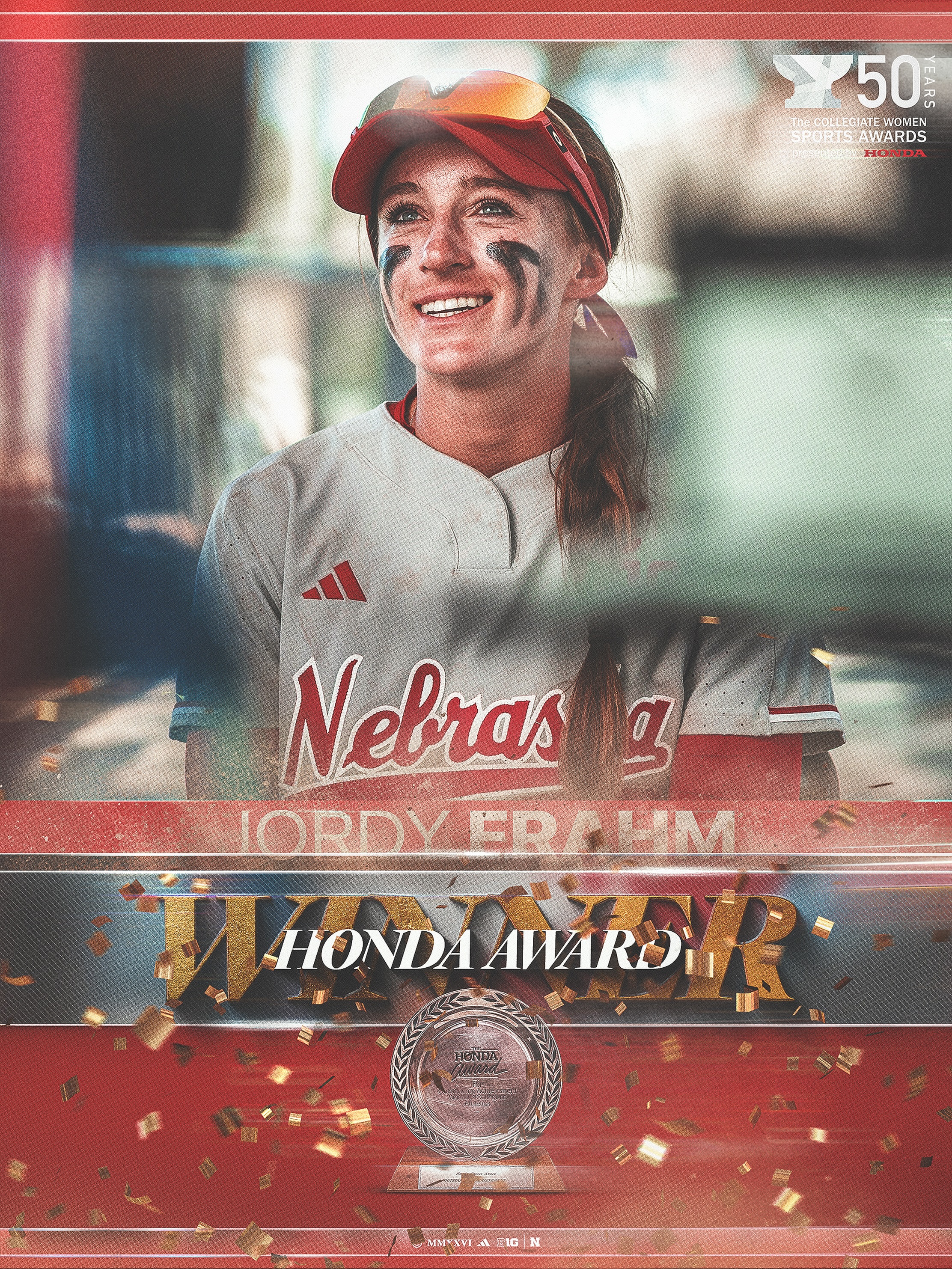 The best in collegiate softball. Jordy Frahm becomes just the
