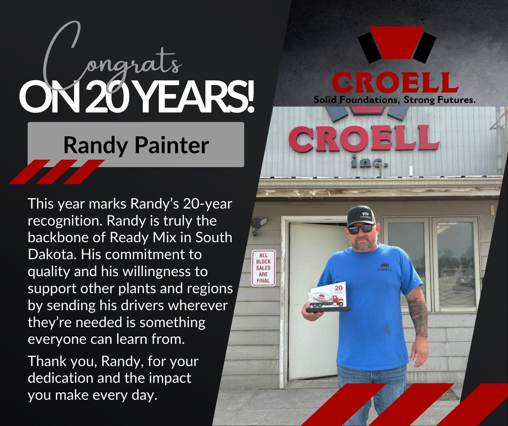 Croell, - 🎉 Congratulations! 🎉 Congratulations to Randy Painter, Ready ...