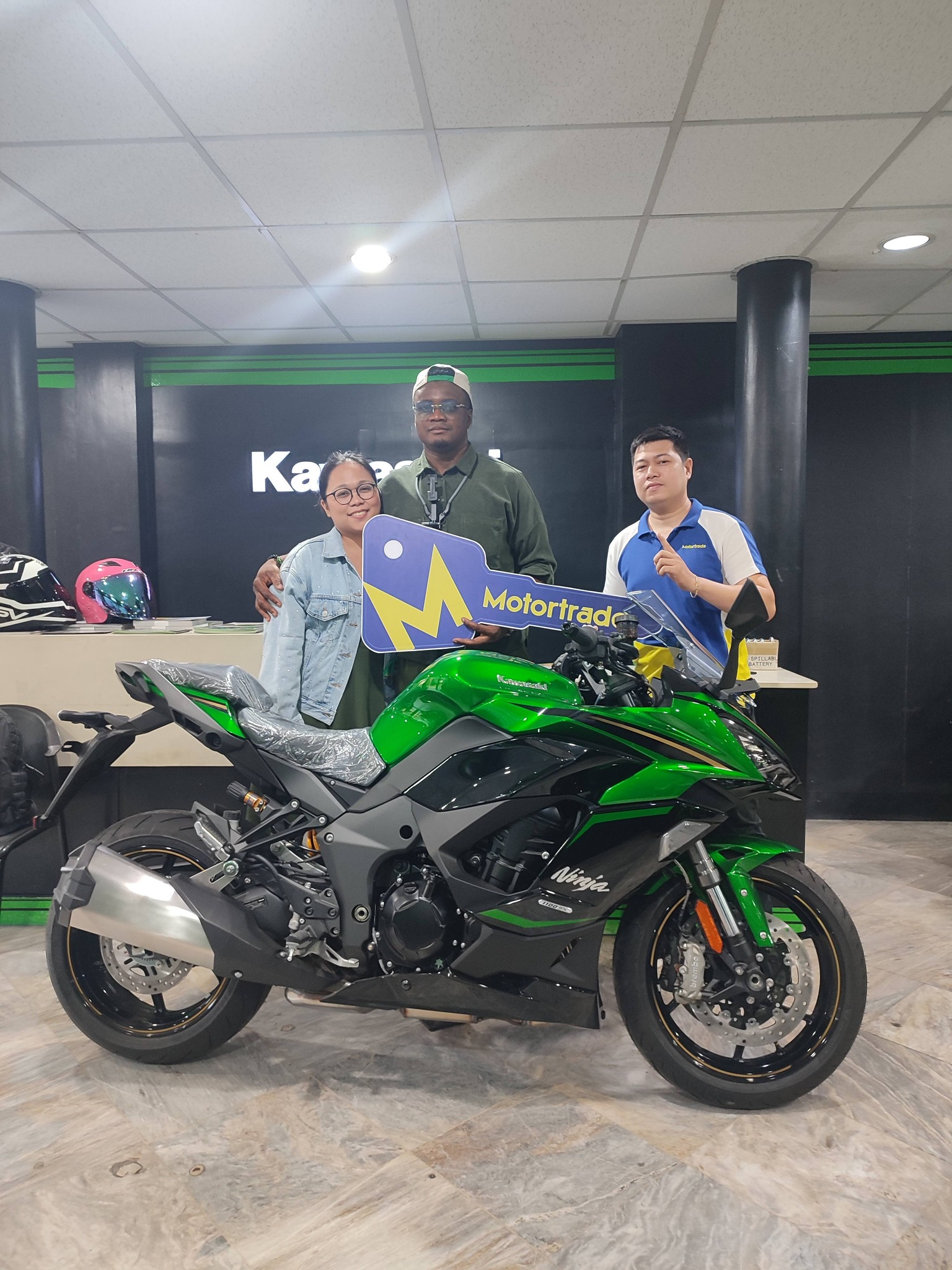 Congratulations Mr. & Mrs. Adakole on your Brand new Kawasaki