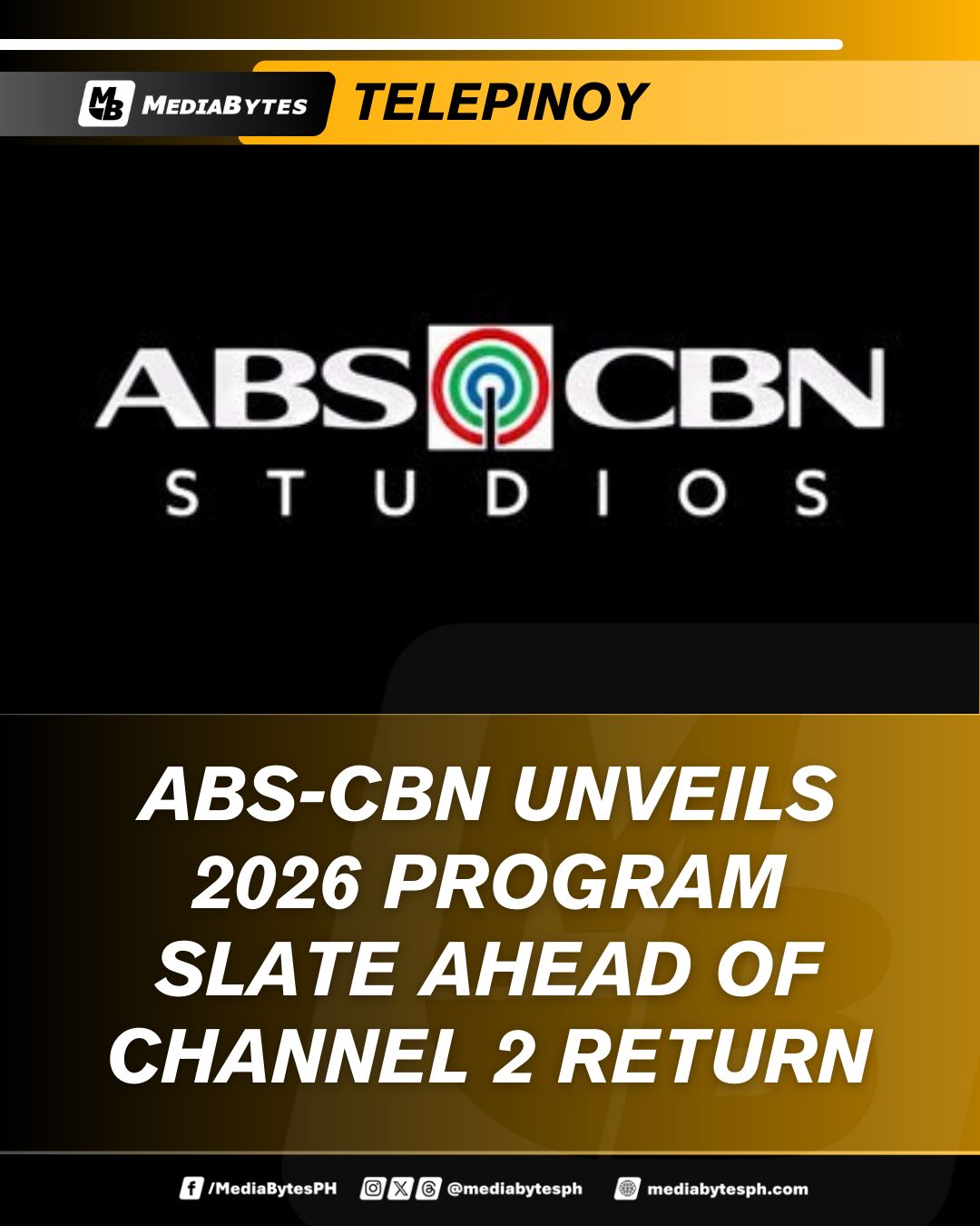 TelePinoy - #MediaBytes TelePinoy | ABS-CBN reveals its... | Facebook