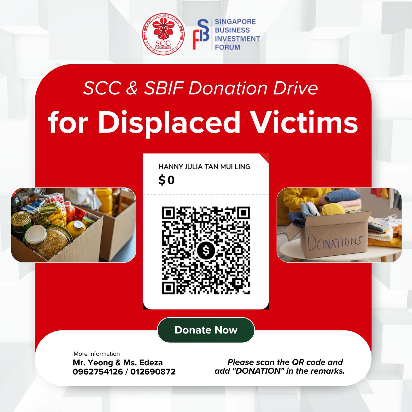 SCC & SBIF Donation Drive for... - Singapore Club Cambodia | Facebook