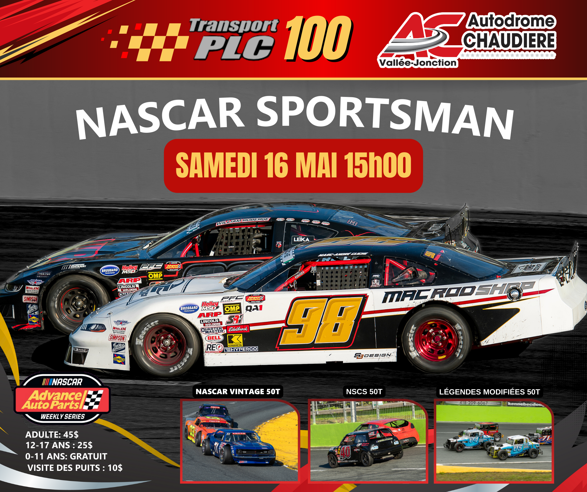 Stock - À sa première visite sur le tracé de l'Autodrome St-Eustache ...
