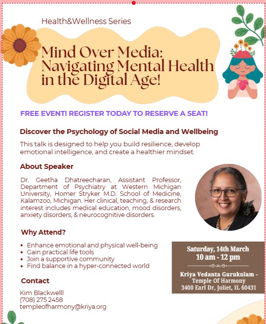 FREE WORKSHOP Mind Over Media: Navigating Mental Health in the Digital Age!