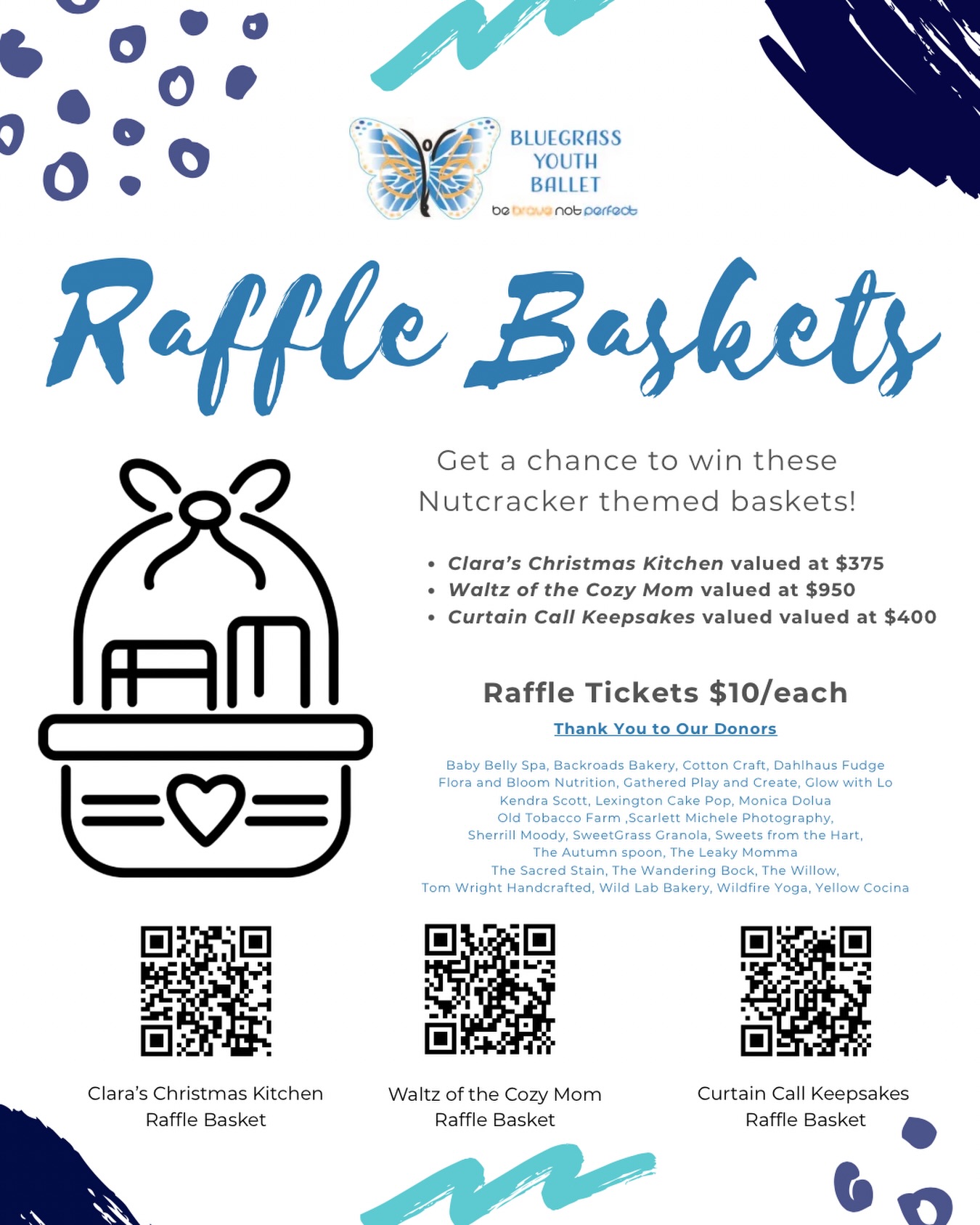 RAFFLE BASKET HIGHLIGHT |... - Bluegrass Youth Ballet | Facebook