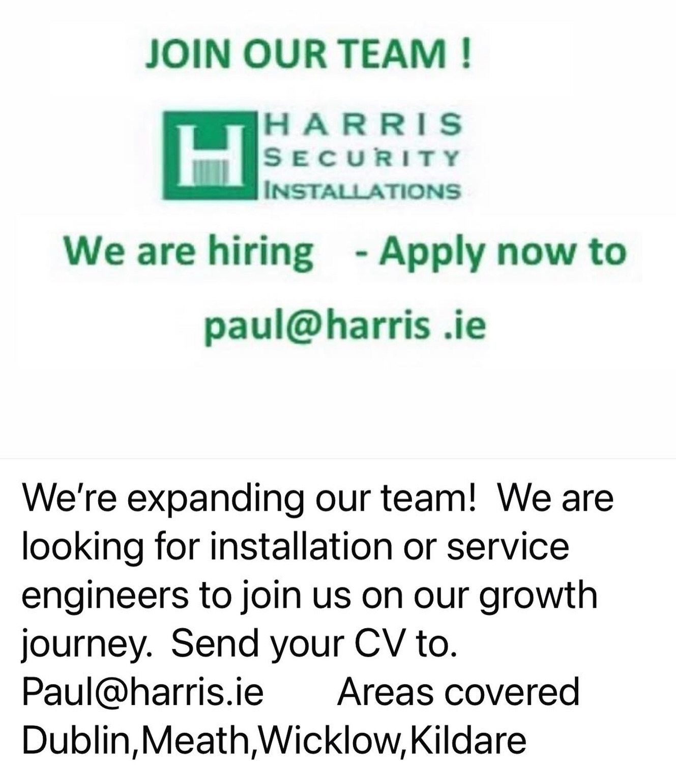 Harris Security Installations | Dunshaughlin