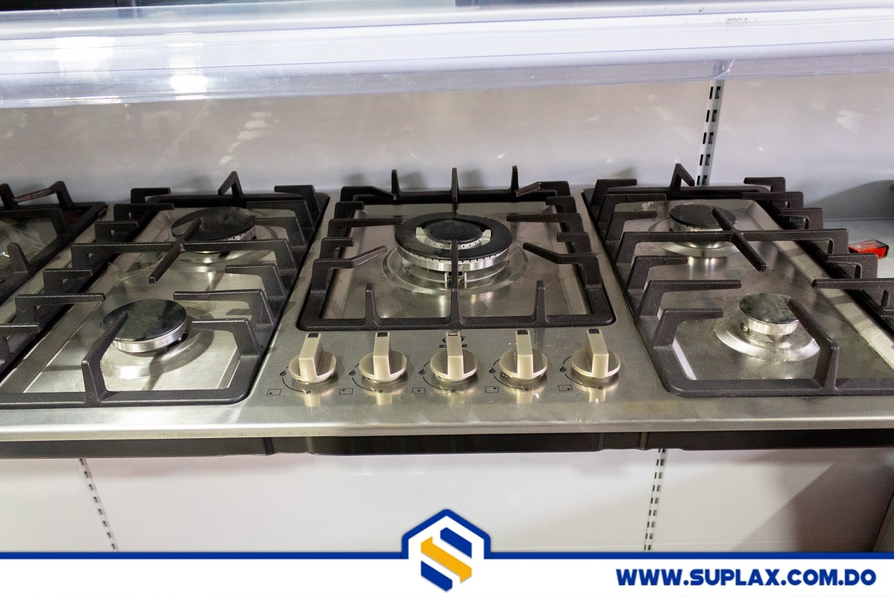 Suplax RD - Estufa de gas empotrada inox 5 hornillas WJ500168 RD$:8,940 ...
