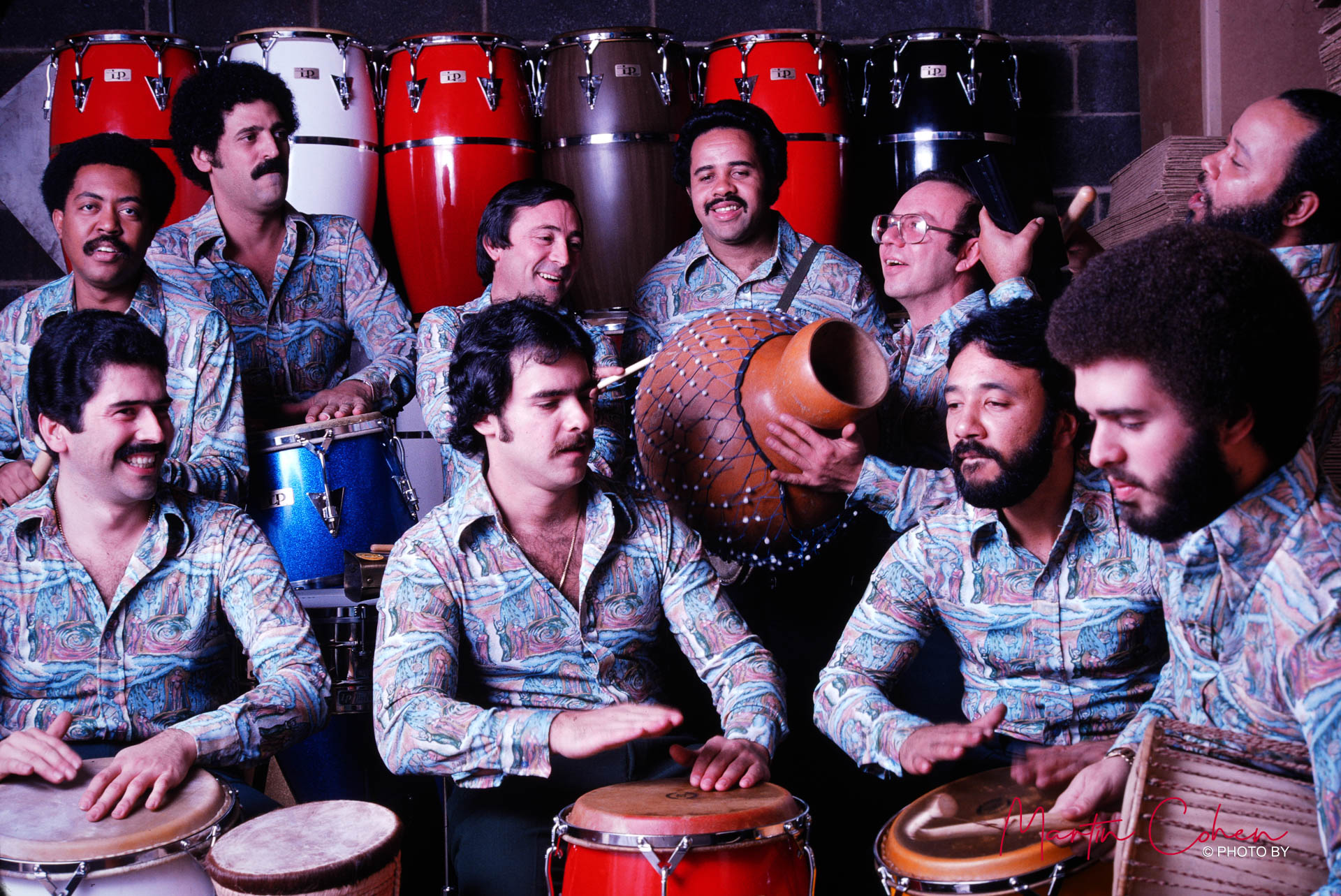Joe Grajales of Tipica '73 plays congas