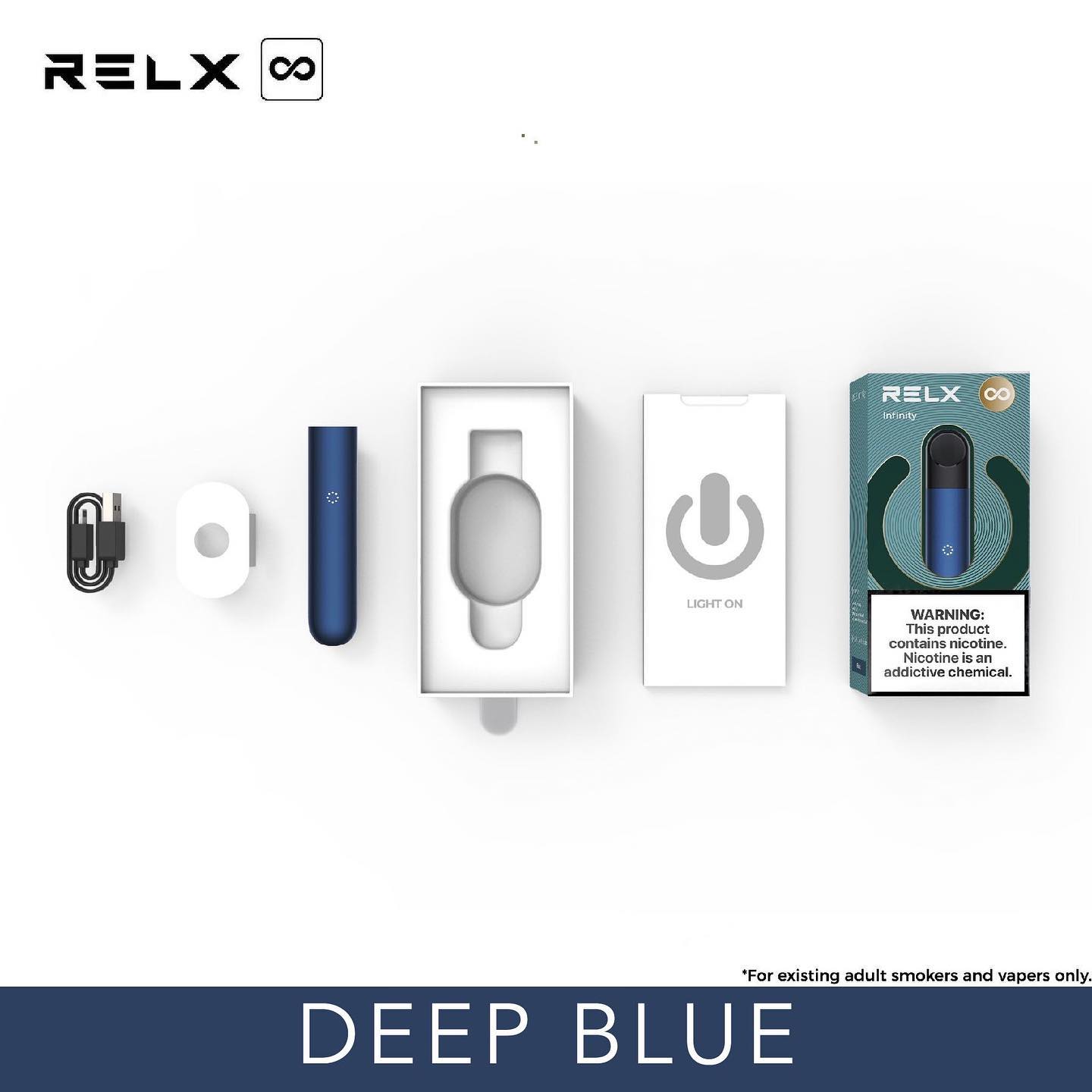 RELX Metro+ - The new RELX Infinity color way - Deep Blue