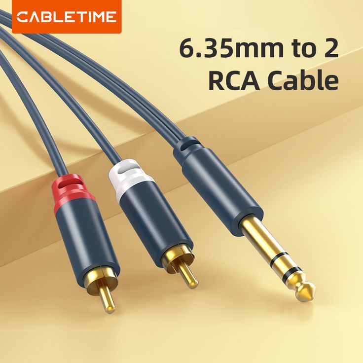 5 Pack Lot - 6ft (1/8) 3.5mm AUX Stereo to 2 RCA Male Audio Y Cable