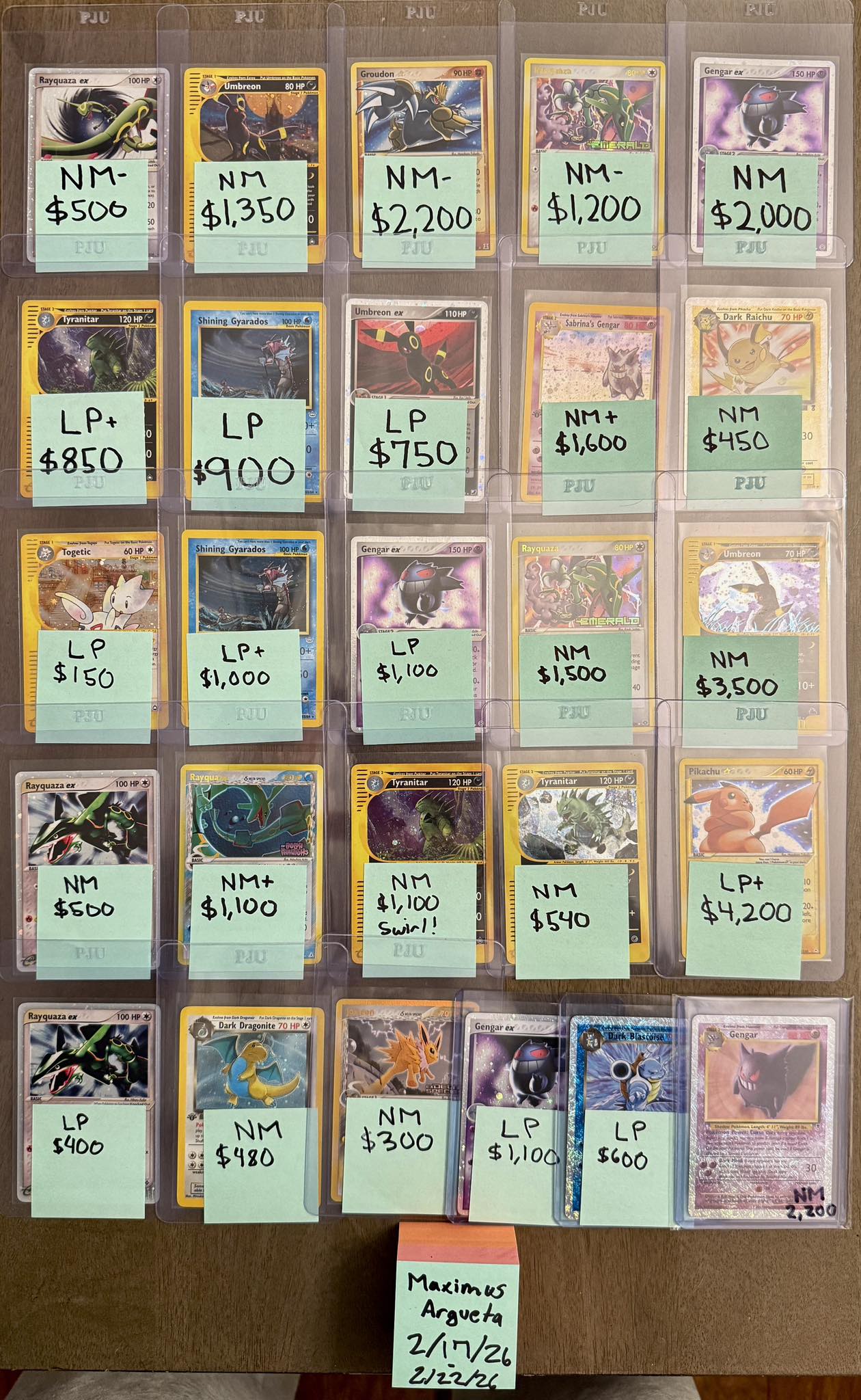 Selling rare graded pokemon cards