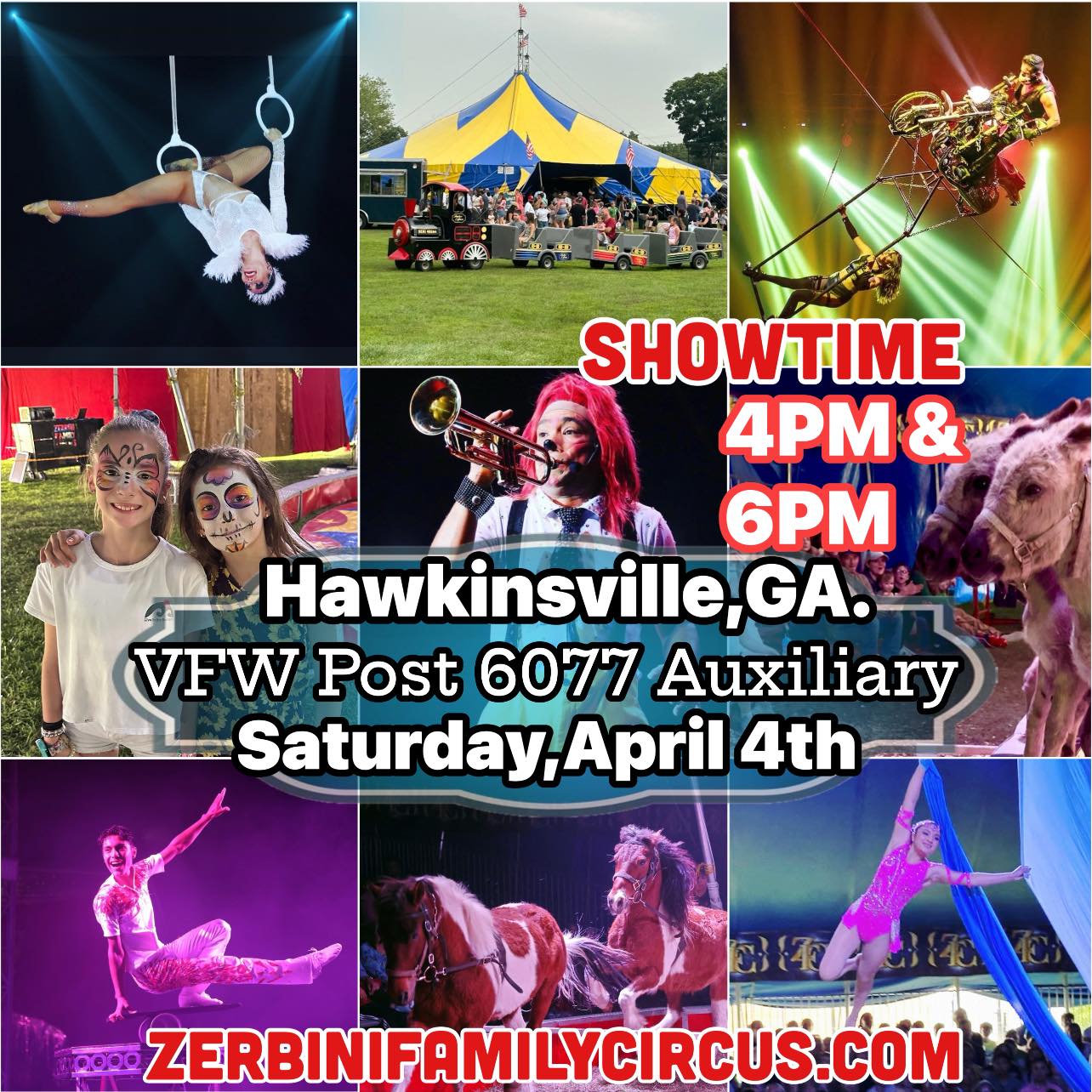 Zerbini - Hawkinsville, Georgia Join us for a 90-Minute Circus