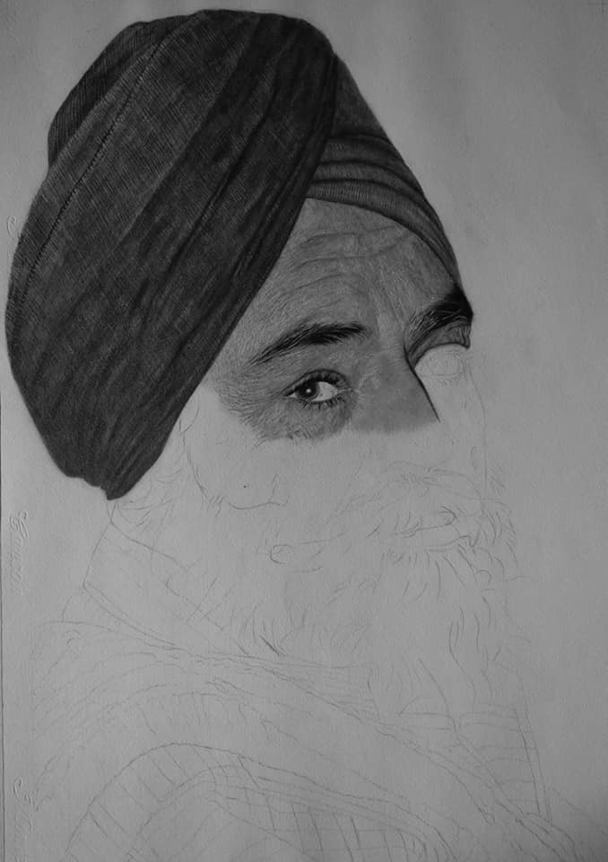 Sukh Pencil sketch