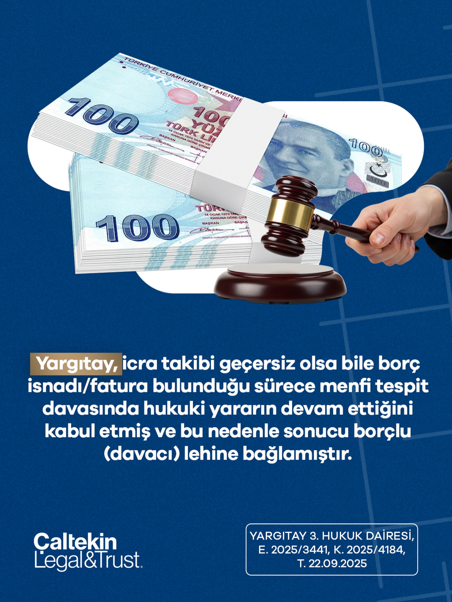 Çaltekin - İcra takibi geçersiz olsa dahi, borcun isnat edildiği bir ...