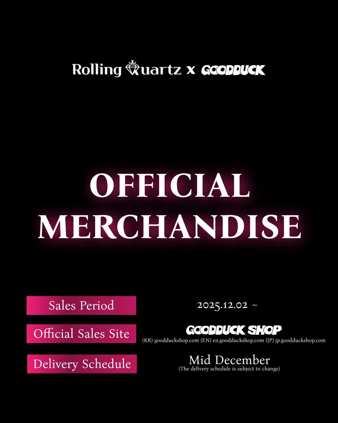 💎Rolling Quartz Official MD Lineup Reveal!💎 Diadems, it's