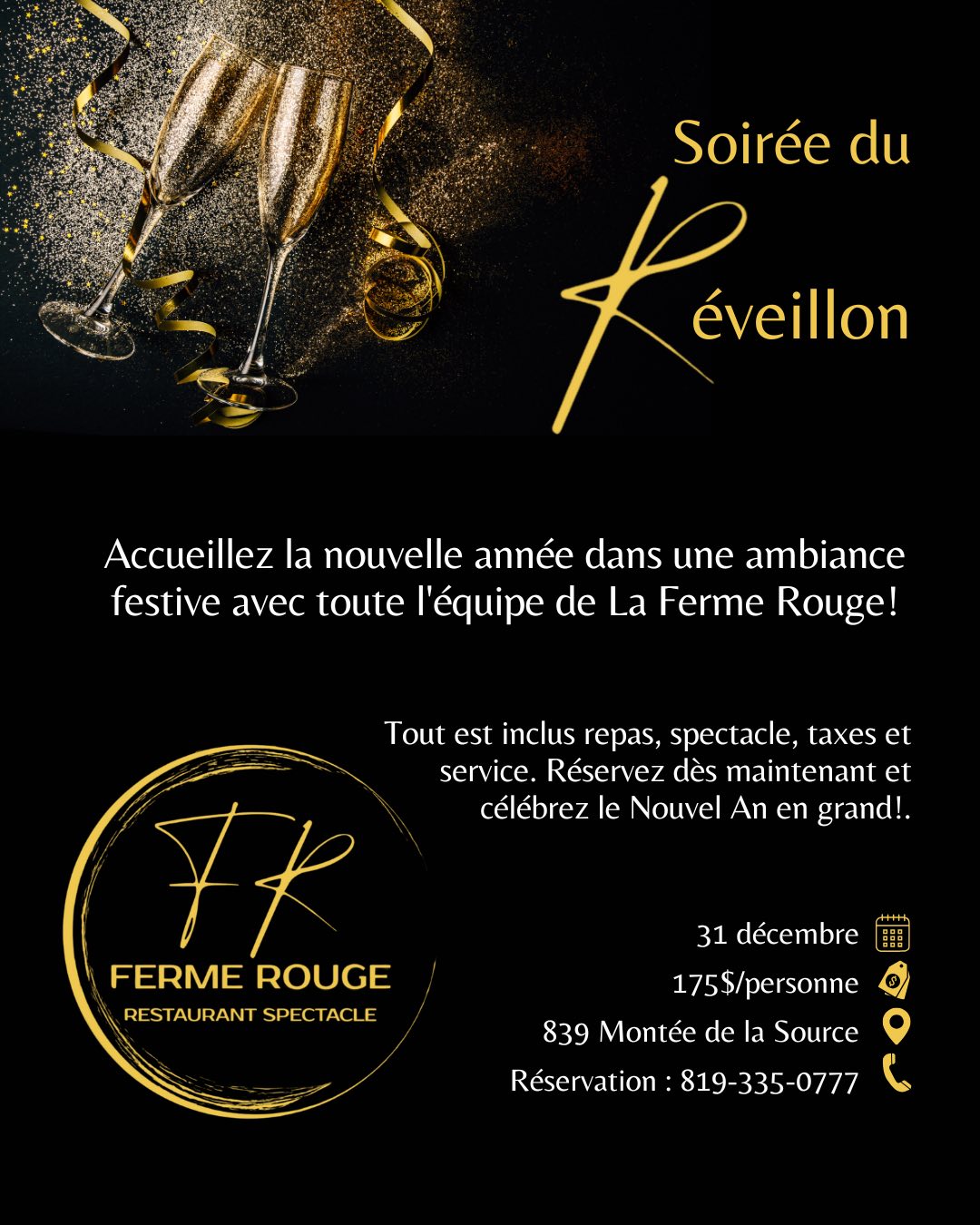 Ferme Rouge Restaurant Spectacle | Cantley QC