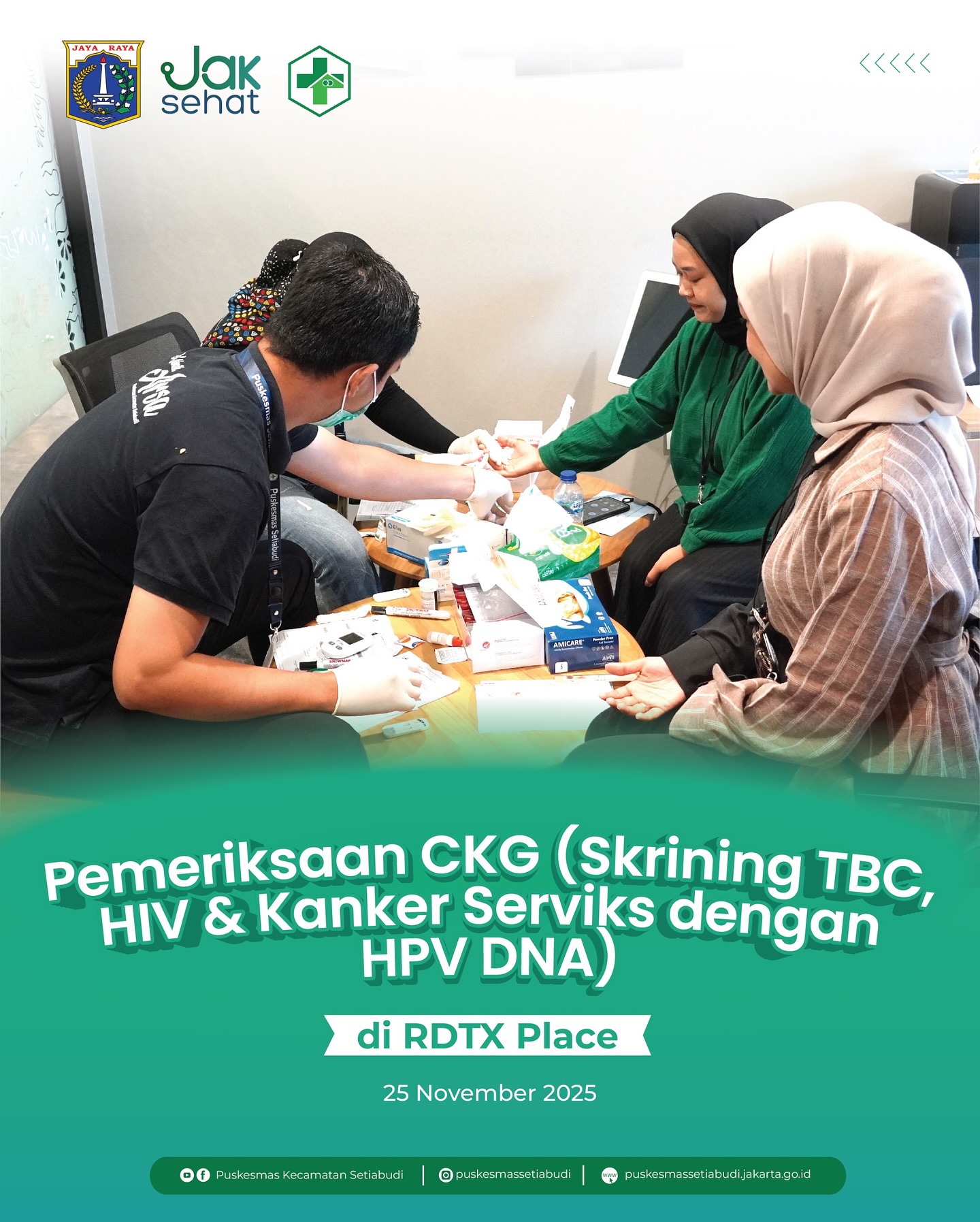 Pemeriksaan CKG di RDTX... - Puskesmas Kecamatan Setiabudi | Facebook