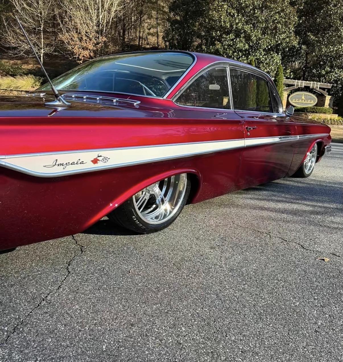 Sittin - 61 Chevy Impala! 🫧 📸 Lowrods #lowrod #61imoala #fyp | Facebook