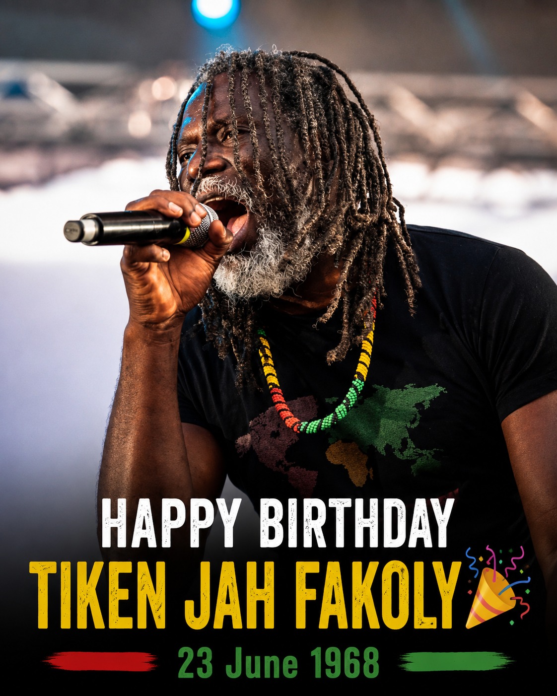 Tiken Jah Fakoly(中古品) Please help us wish Tiken Jah Fakoly a very Happy 58th Birthday