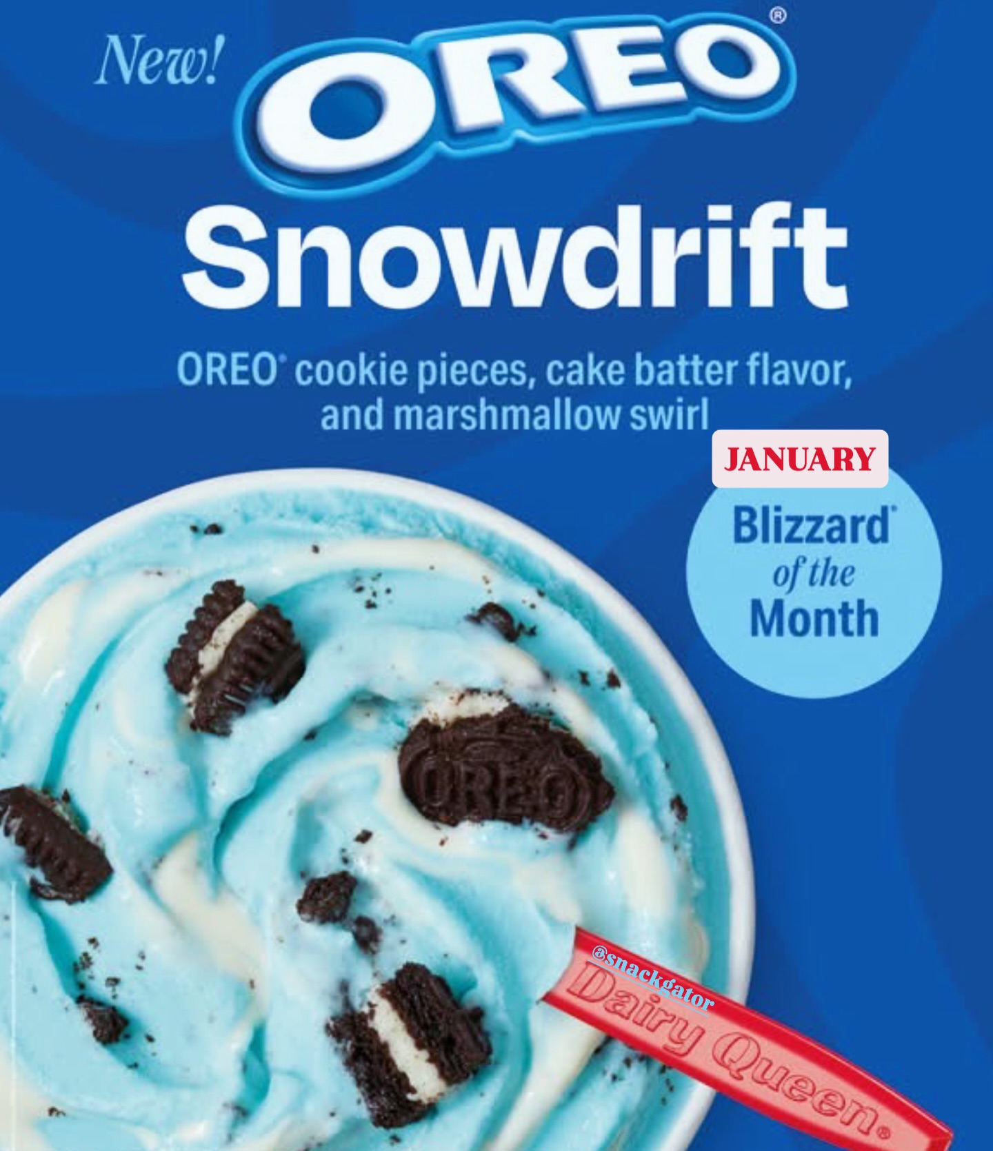 SnackGator - ️🍦 NEW OREO Snowdrift Blizzard Treat is... | Facebook