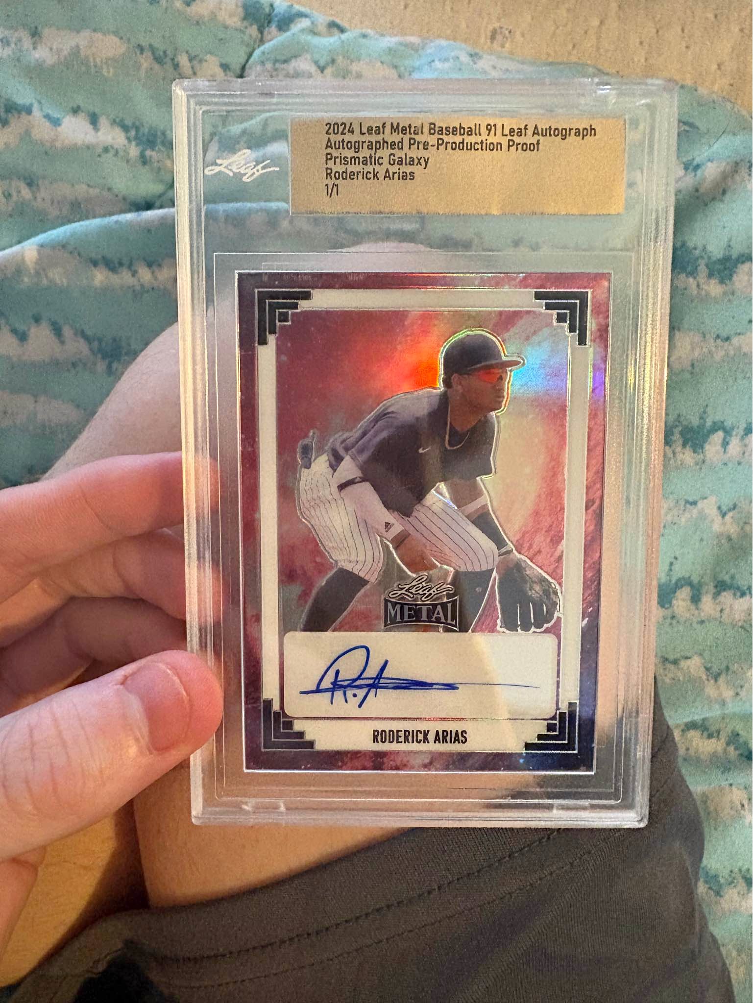 2024 Leaf Metal Baseball 91 Leaf Autographed Pre-Production Proof ...