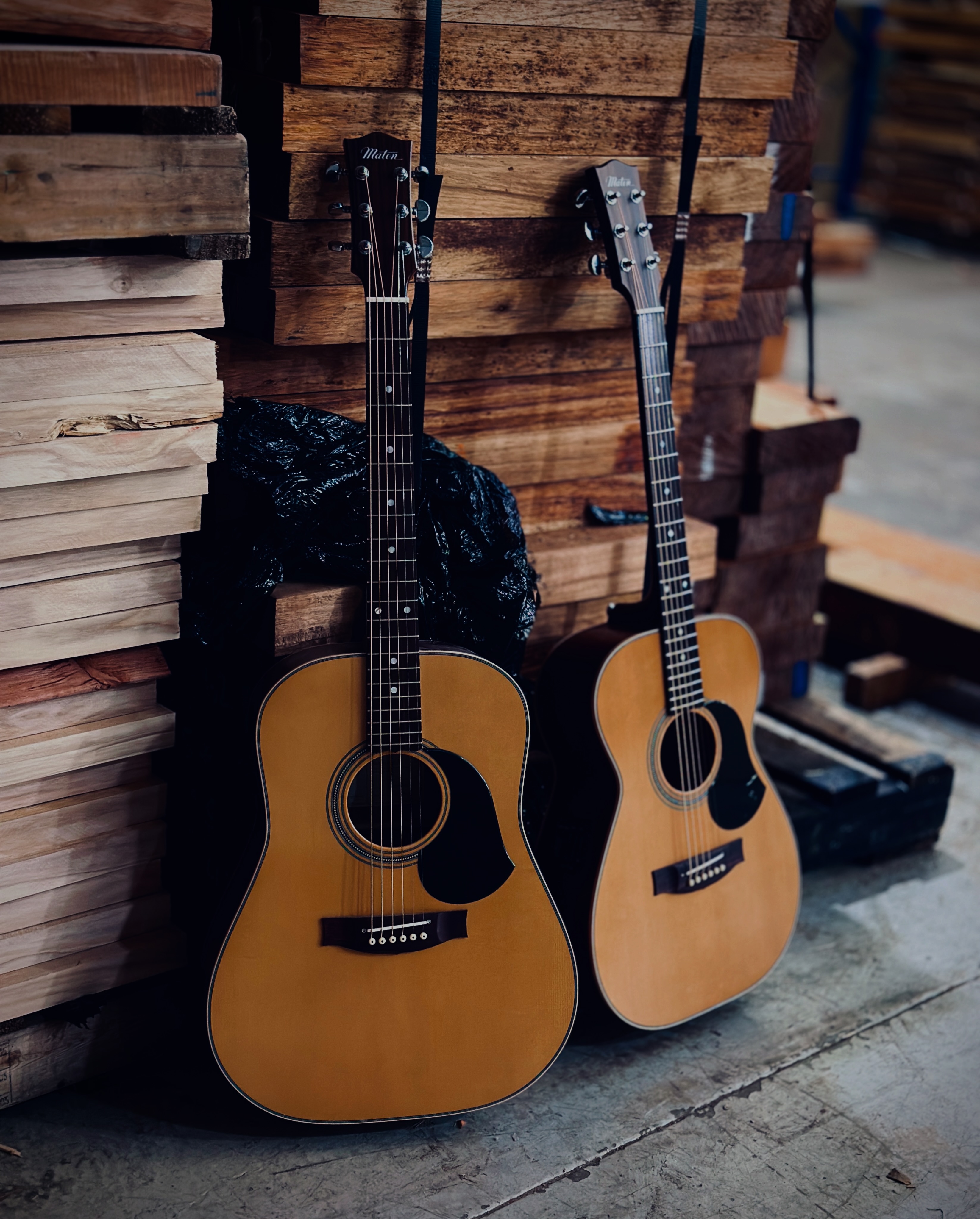 Maton - Two vintage Maton Goldtones from 1949 and 1950. #beautiful