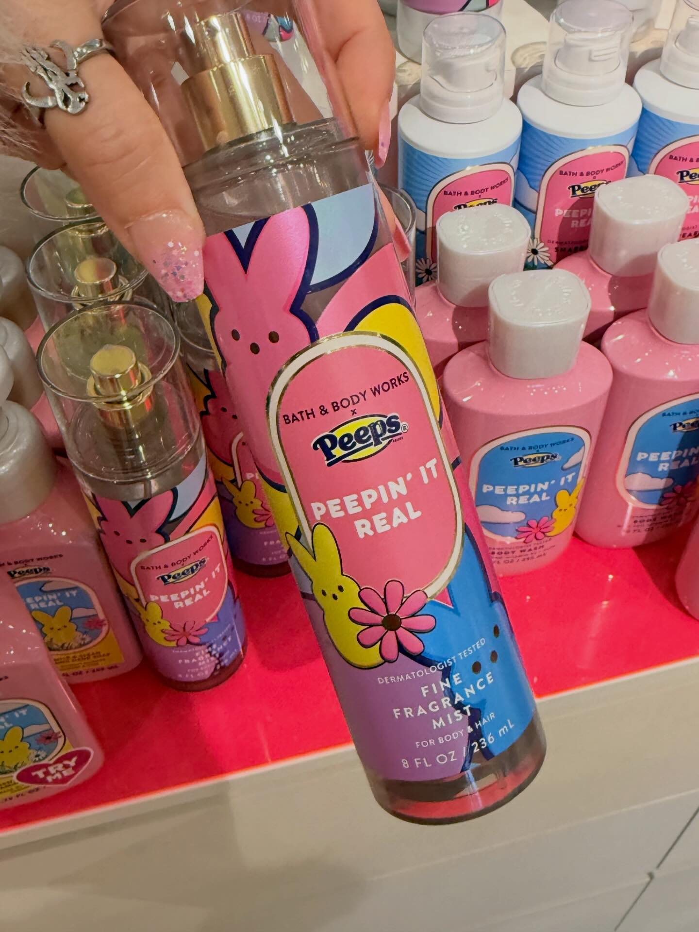 The whole Bath and Body Works Peeps Collection! #bathandbody #peeps