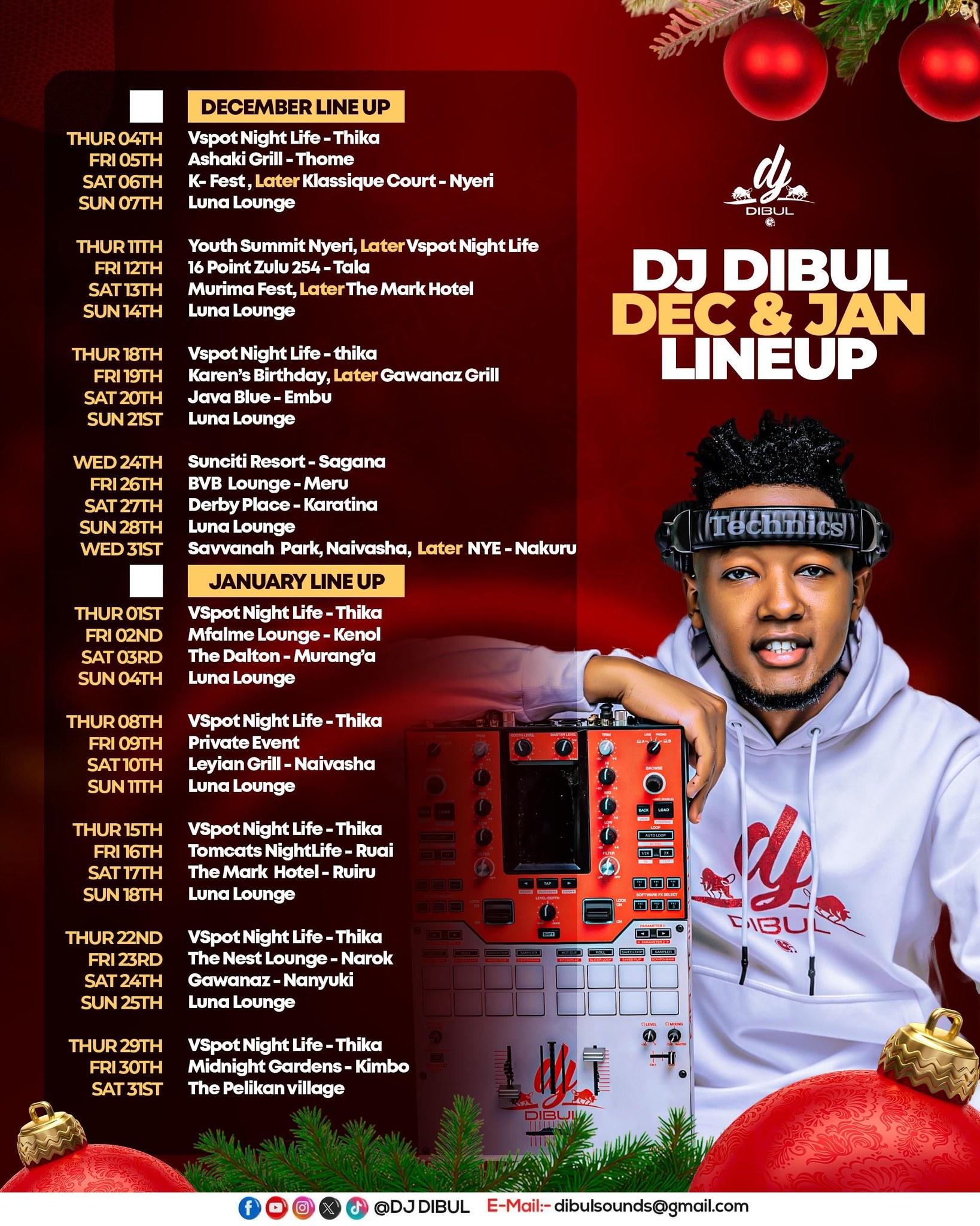 DJ - DECEMBER and JANUARY fully booked 🔥💯🙏 Wacha tuthigithe sasa.Tick ...