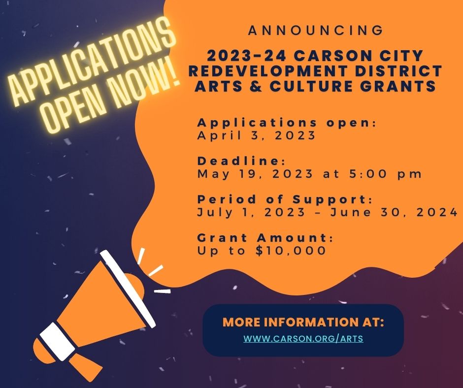Applications are now OPEN for... - Carson City Arts & Culture | Facebook