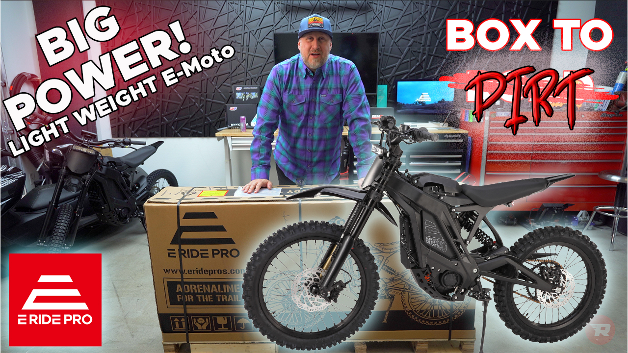 REV - UNBOXING the E‑Ride Pro SR: Ultimate Electric Dirt Bike Setup ...
