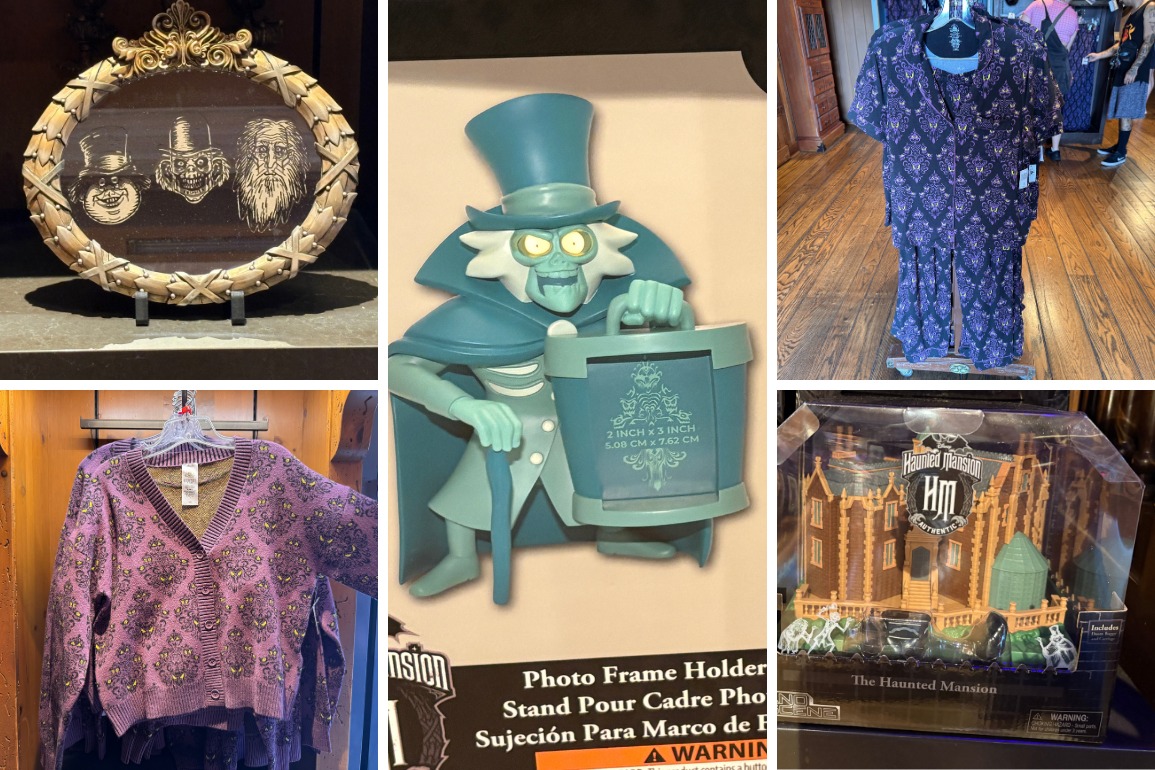 WDW - Hitchhiking Ghost Mirror, Hatbox Ghost Photo Frame, Pajamas