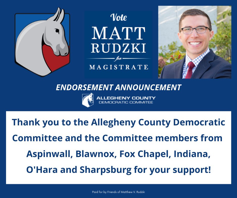 I'm truly humbled and honored... - District Judge Matt Rudzki