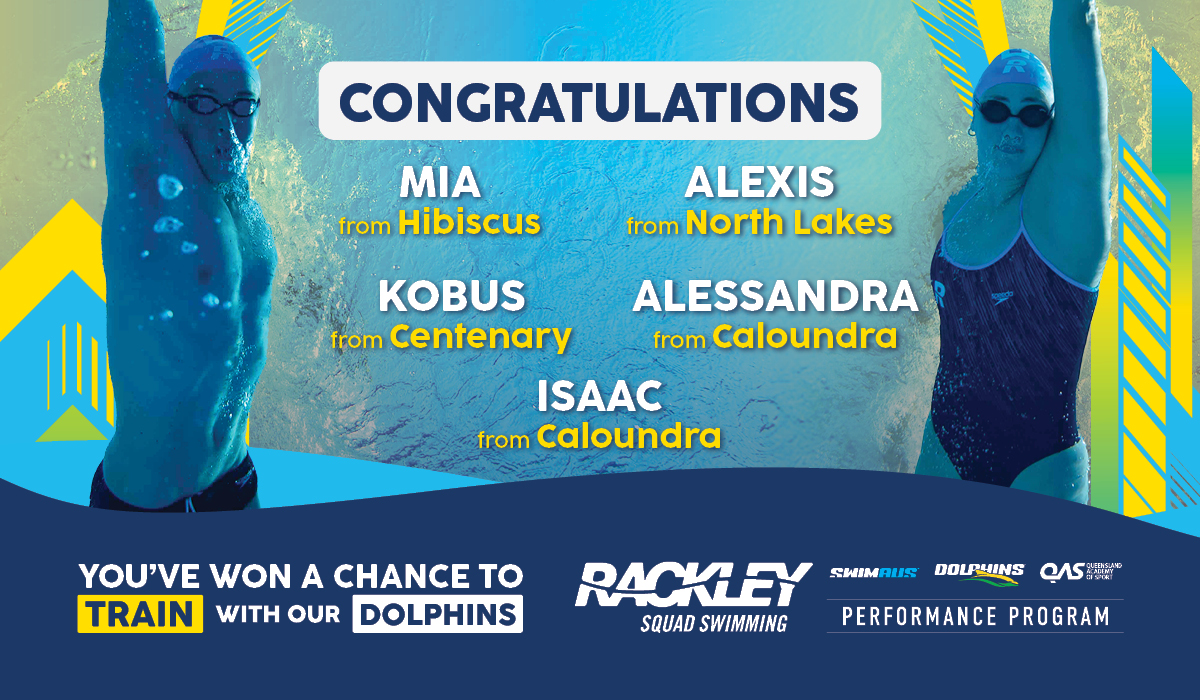 Rackley - 🏊‍♂️ CONGRATULATIONS to our 5 'Train With Our Dolphins ...
