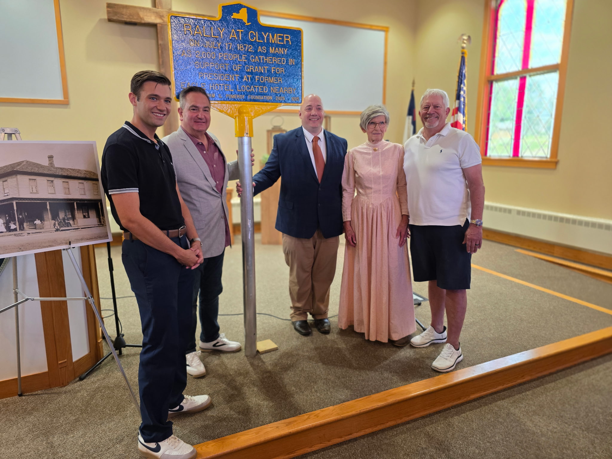 I was pleased to join the Clymer Area Historical Society and local 