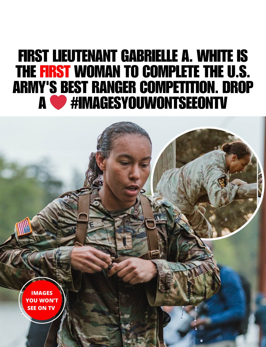 Images - Gabrielle White became the first female Army Ranger to compete ...