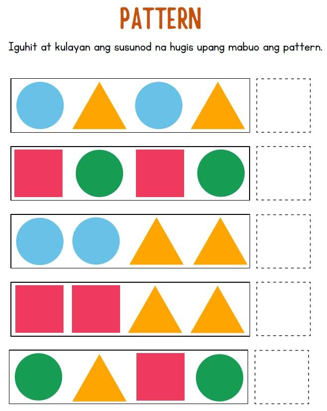 Mathematics Patterns Activity Sheets... - Learning Materials | Facebook