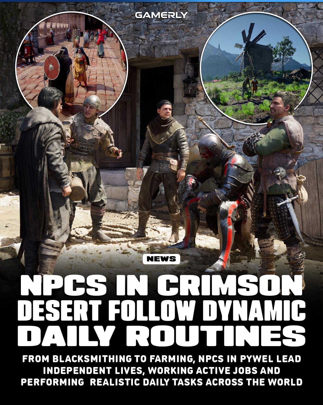 Gamerly - 🌍 NPCs in Crimson Desert are designed to follow... | Facebook