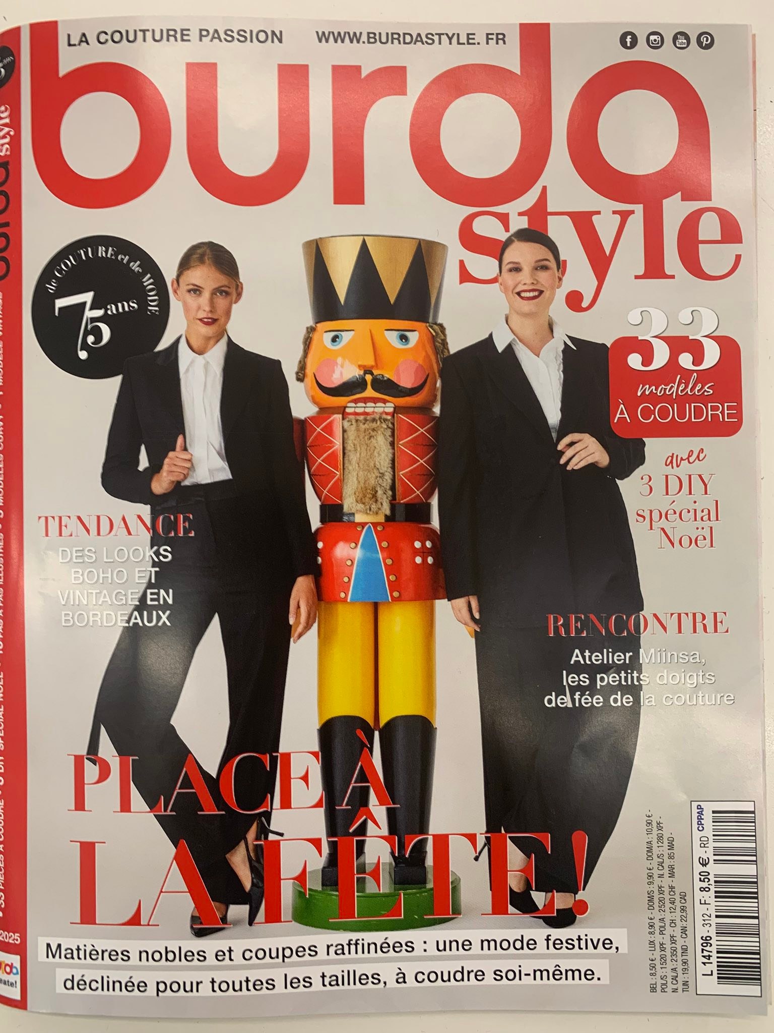 Magazine Burda TENDANCES 'Tailleur Chic Et Lavallière' - Octobre 2000 | Occasion Collection