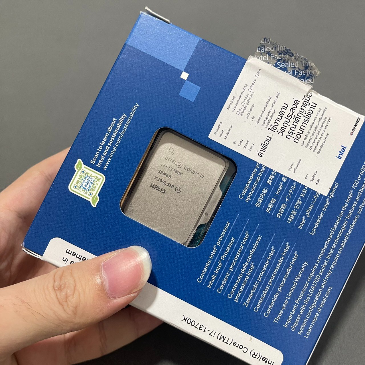 CPU (ซีพียู) INTEL CORE I7-13700K - 16C 24T 2.5-5.4GHz (INTEL SOCKET ...
