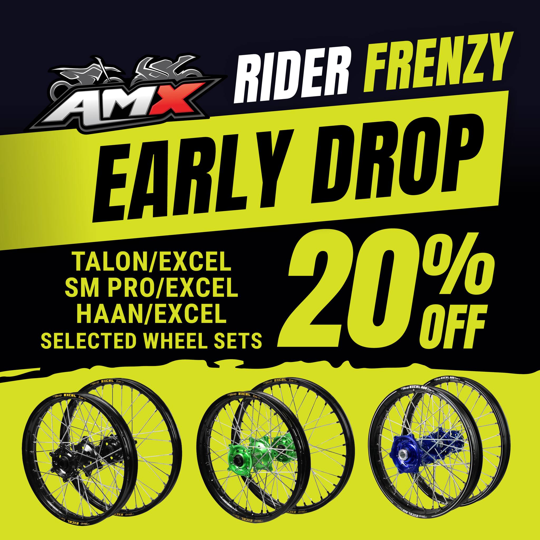 AMX - Heads up, riders… 🏍️🔥 Score massive with 20% of Talon, SM Pro ...