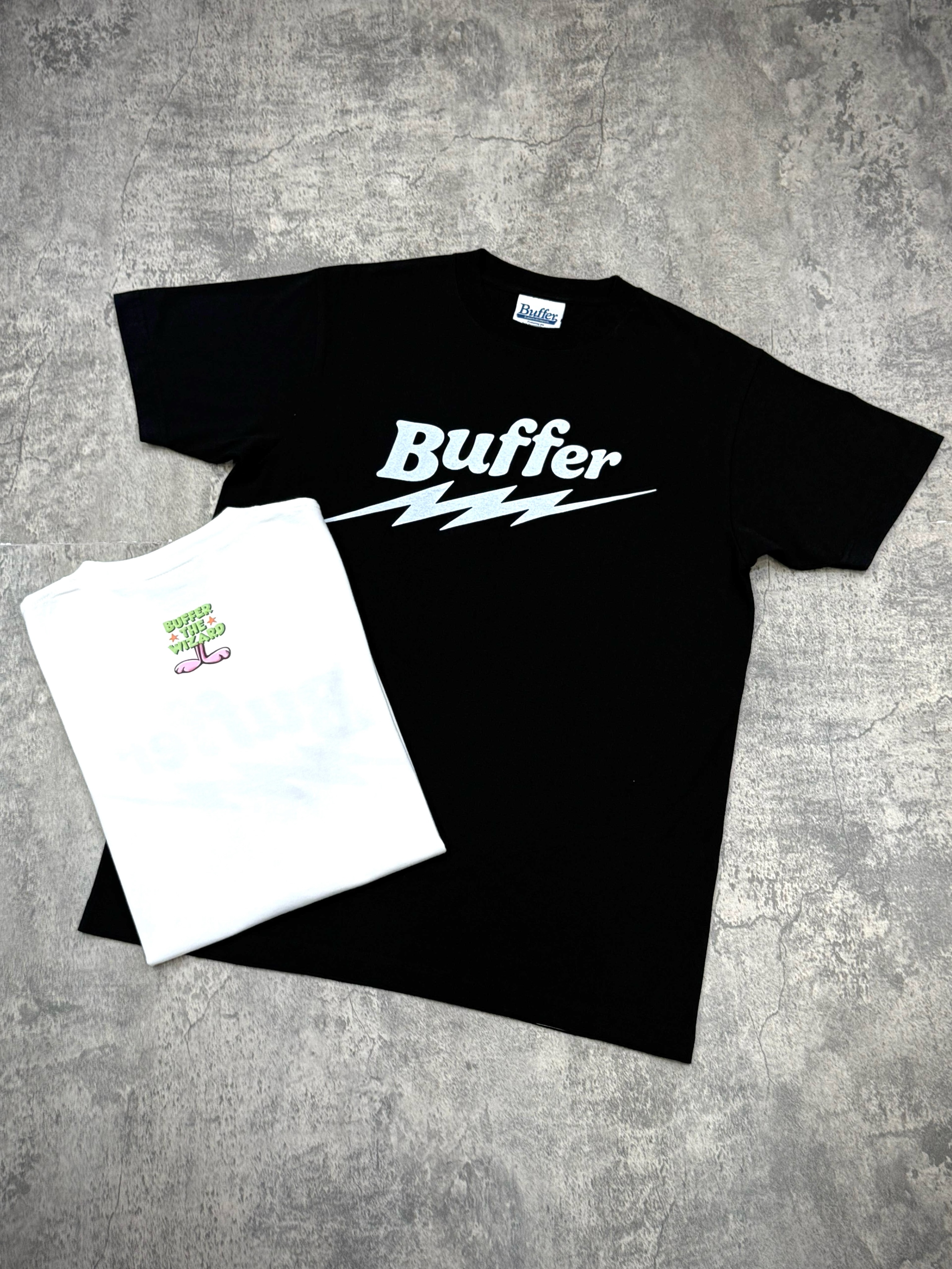 サイズM Buffer Lightning Wiz Tシャツ WHITE | ヤマダウェブコム