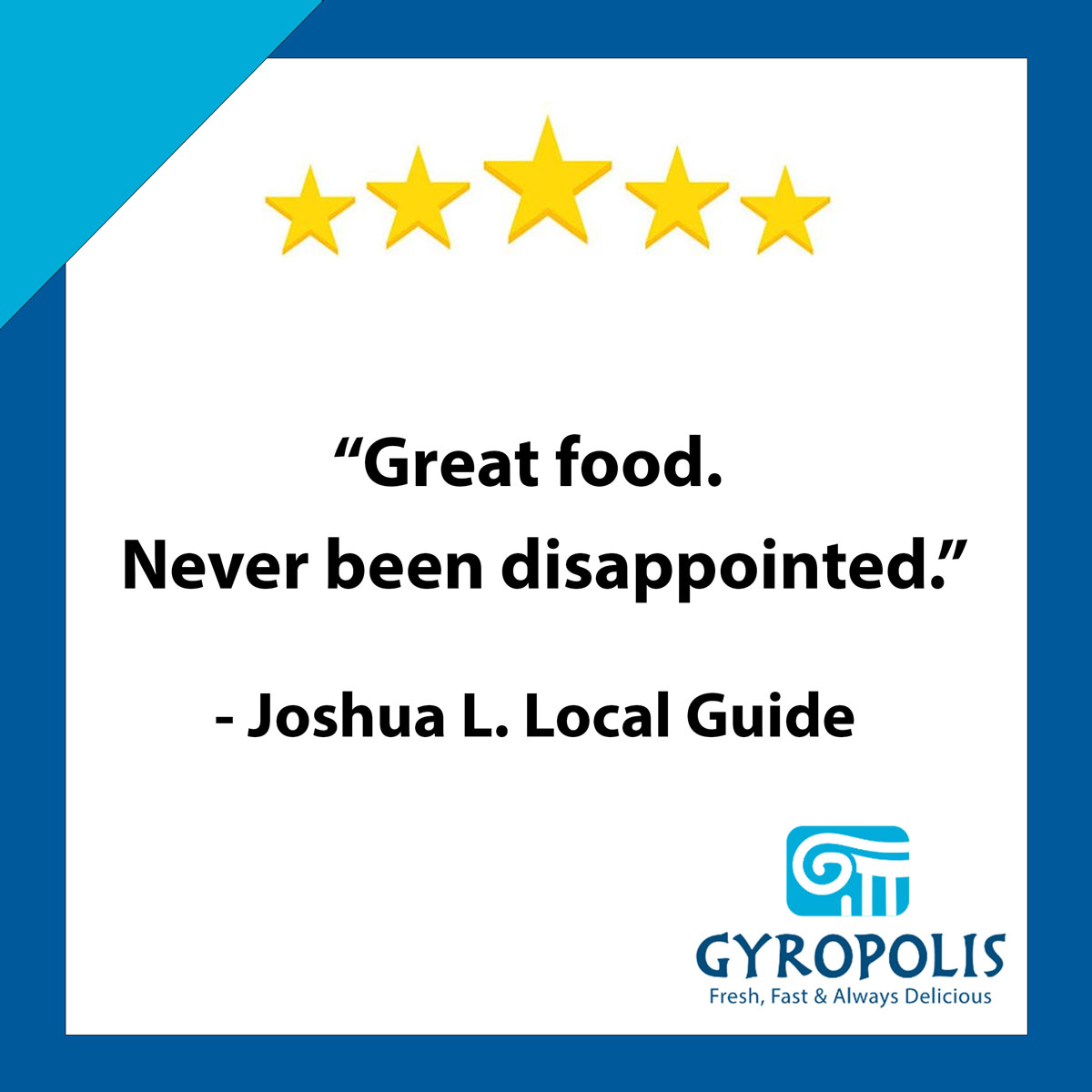 Gyropolis - Thank you Joshua for leaving a review! We appreciate it! 😁😁 ...