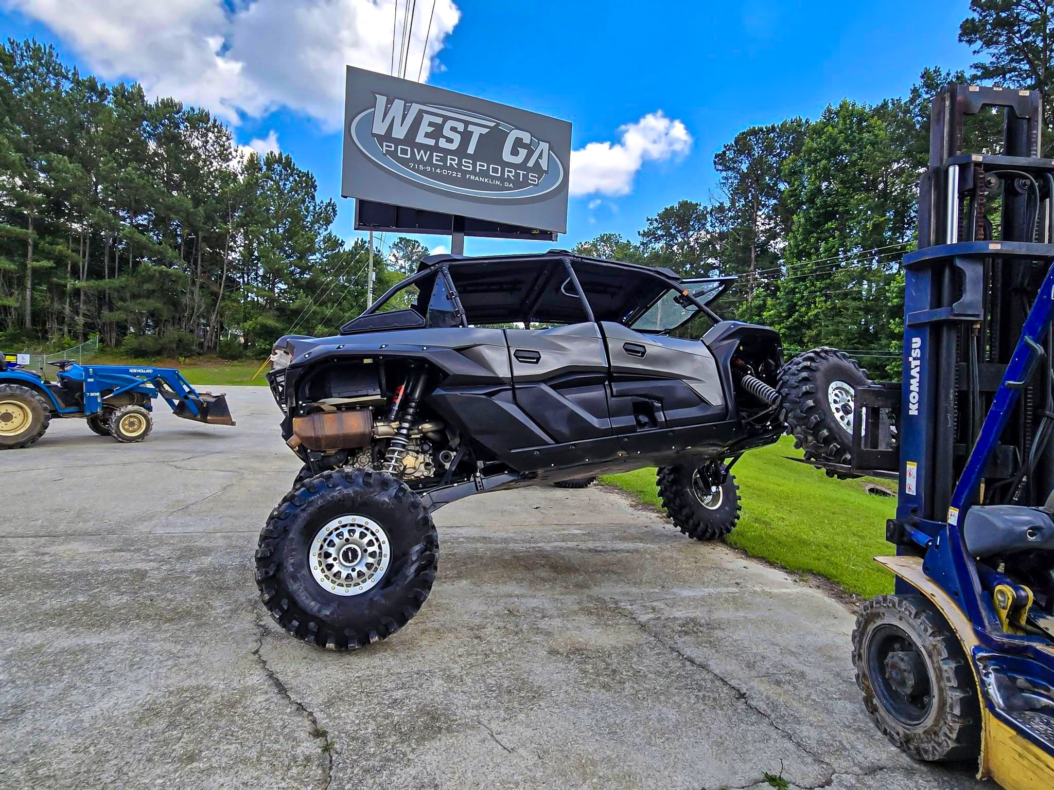 Can I run Super ATV suspension lift with portals on Kawasaki KRX1000?