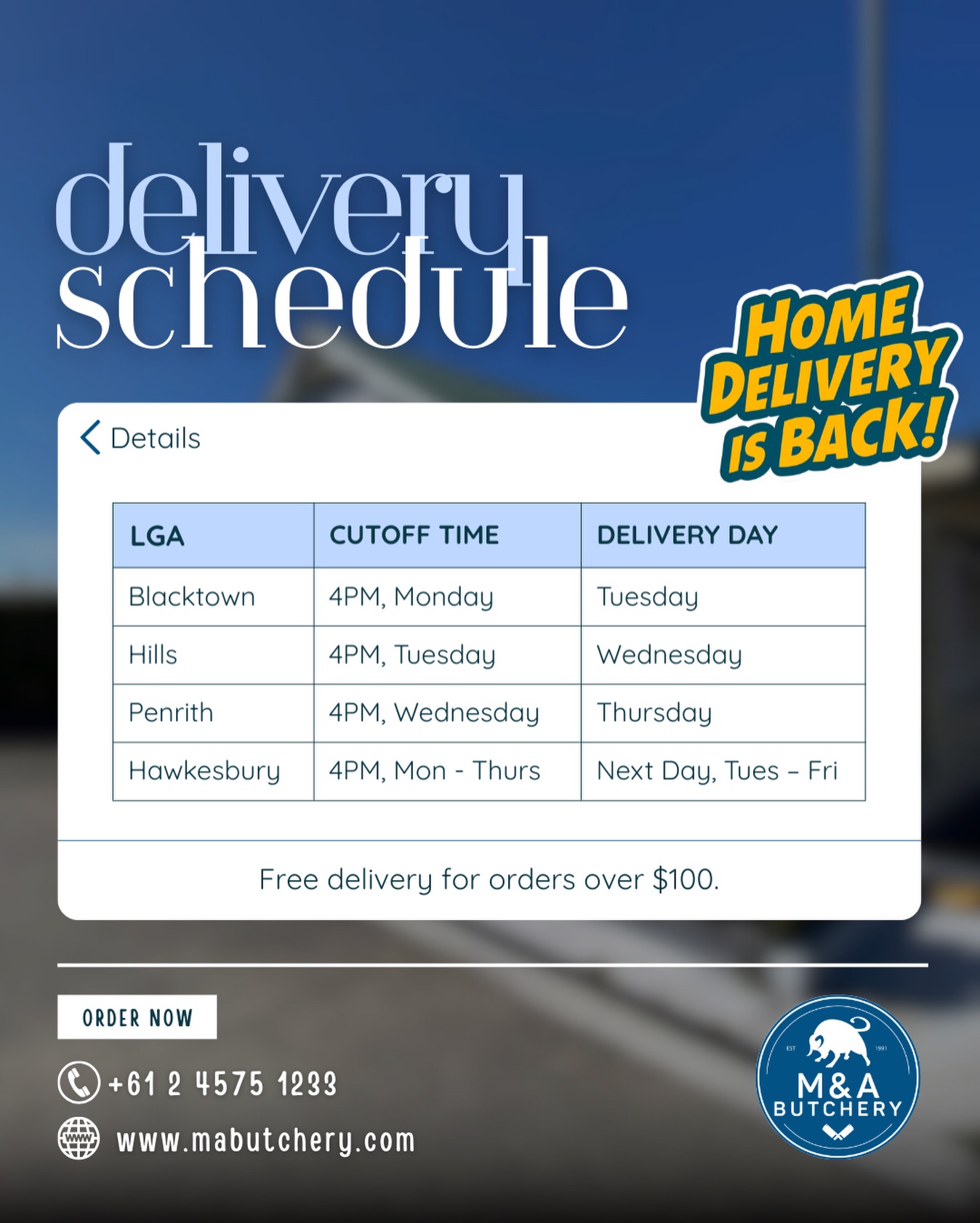 M & - Home Delivery Is Back! 🚚🥩 It’s official — home delivery is back ...