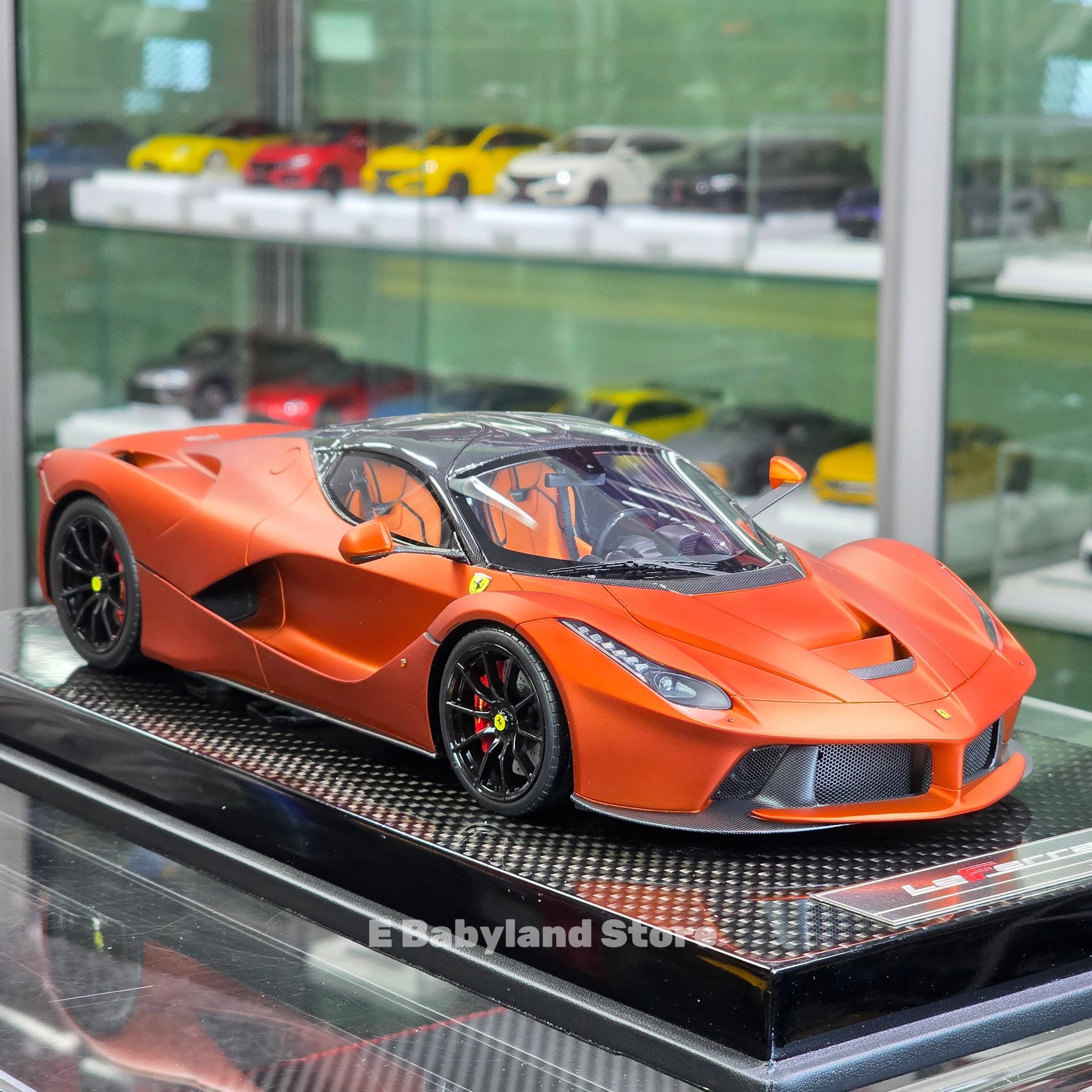 🔥READY STOCK🔥 🚘️ 1/18 Ferrari Laferrari Matt Orange (Limited