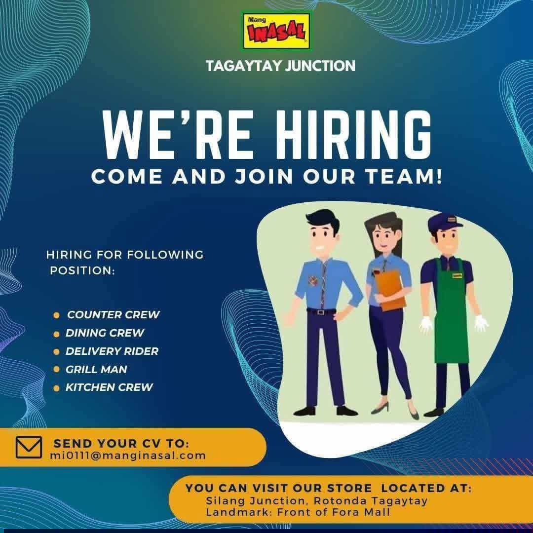 DIRECT JOB HIRING URGENT TAGAYTAY | Facebook