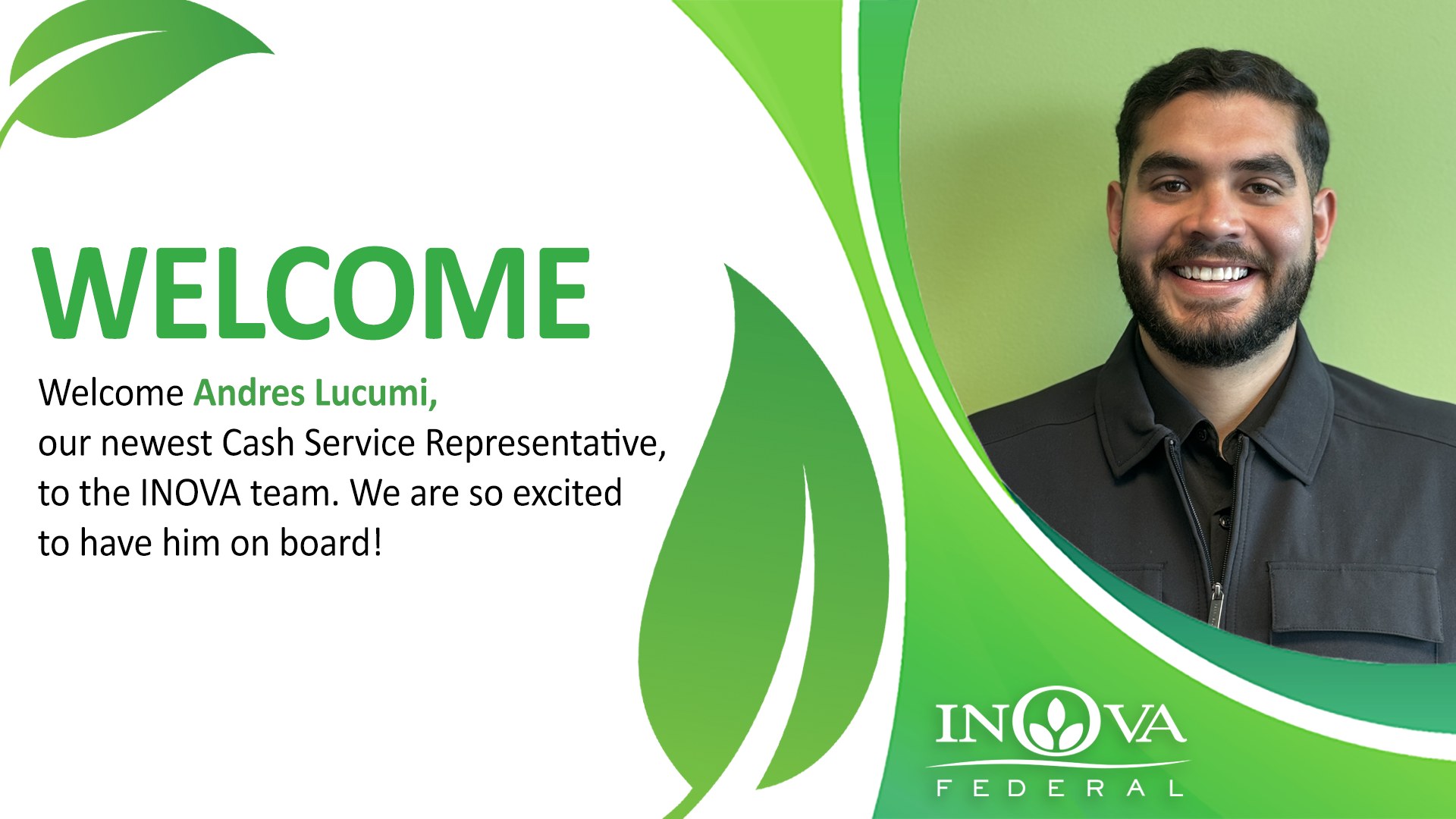 INOVA - Welcome to the team, Andres! | Facebook