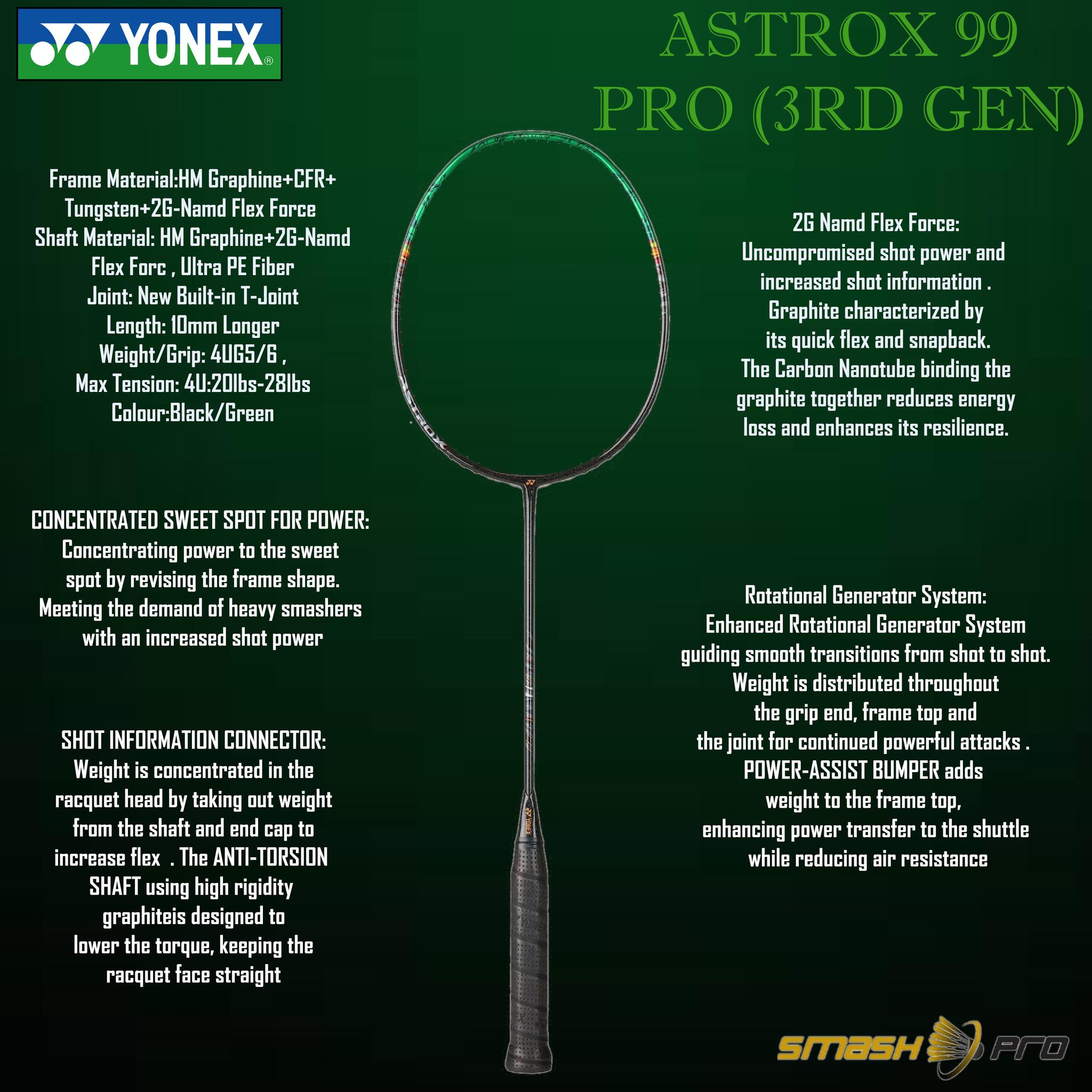 Smash Pro - 🔄 RESTOCK - YONEX RACKETS 🔄 🏸 ASTROX 99 (3RD... | Facebook