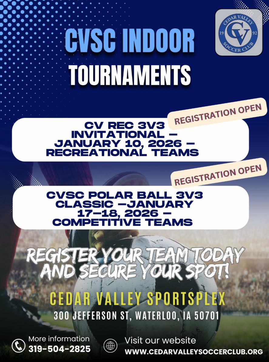 Cedar - Registration for the 2026 CVSC Polar Ball 3v3 Classic and CVSC ...